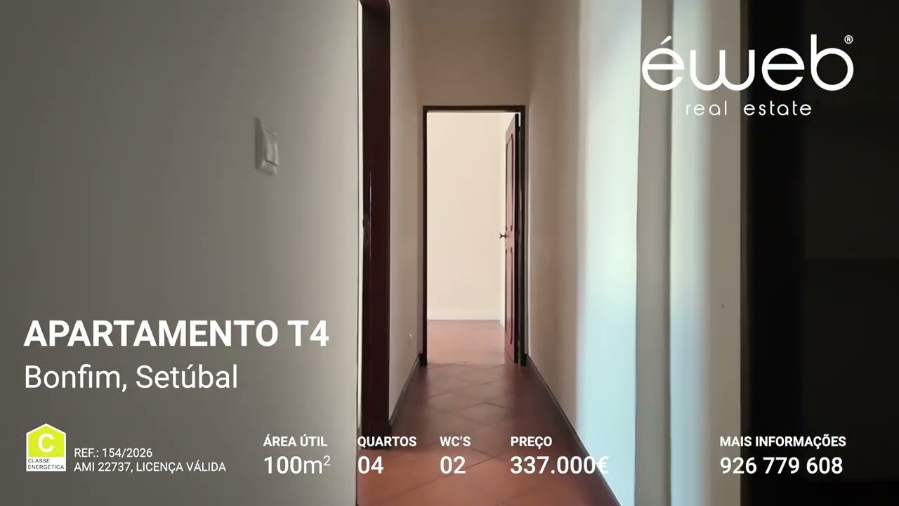Apartamento T4 à venda em Setúbal na zona do Bonfim
