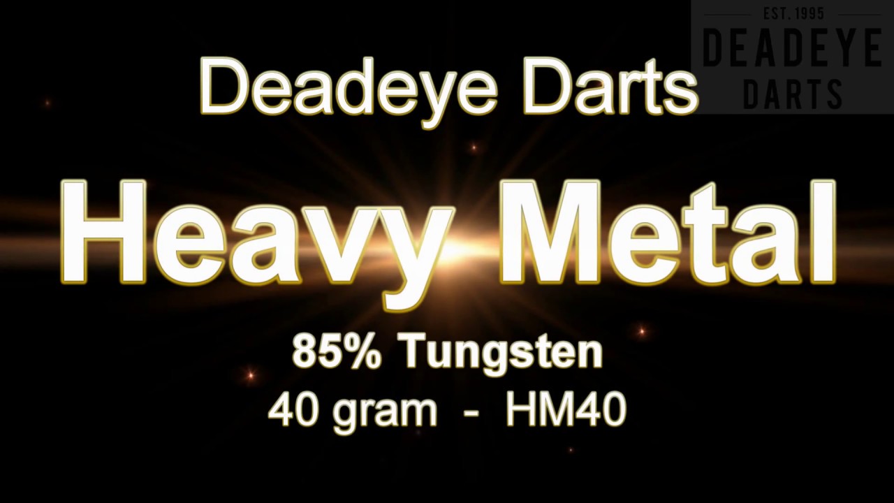 Deadeye Heavy Metal 40 gram 85% Tungsten Darts - HM40