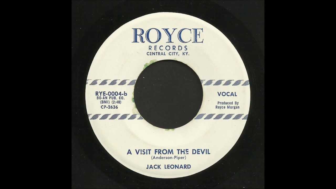 Jack Leonard - A Visit From The Devil - Country Bop 45