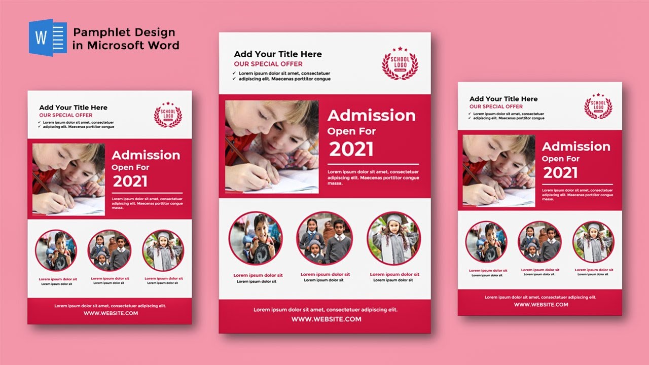 How to make A4 Pamphlet Design in Microsoft Word | Print Ready A4 Flyer Design Tutorial | MS Word