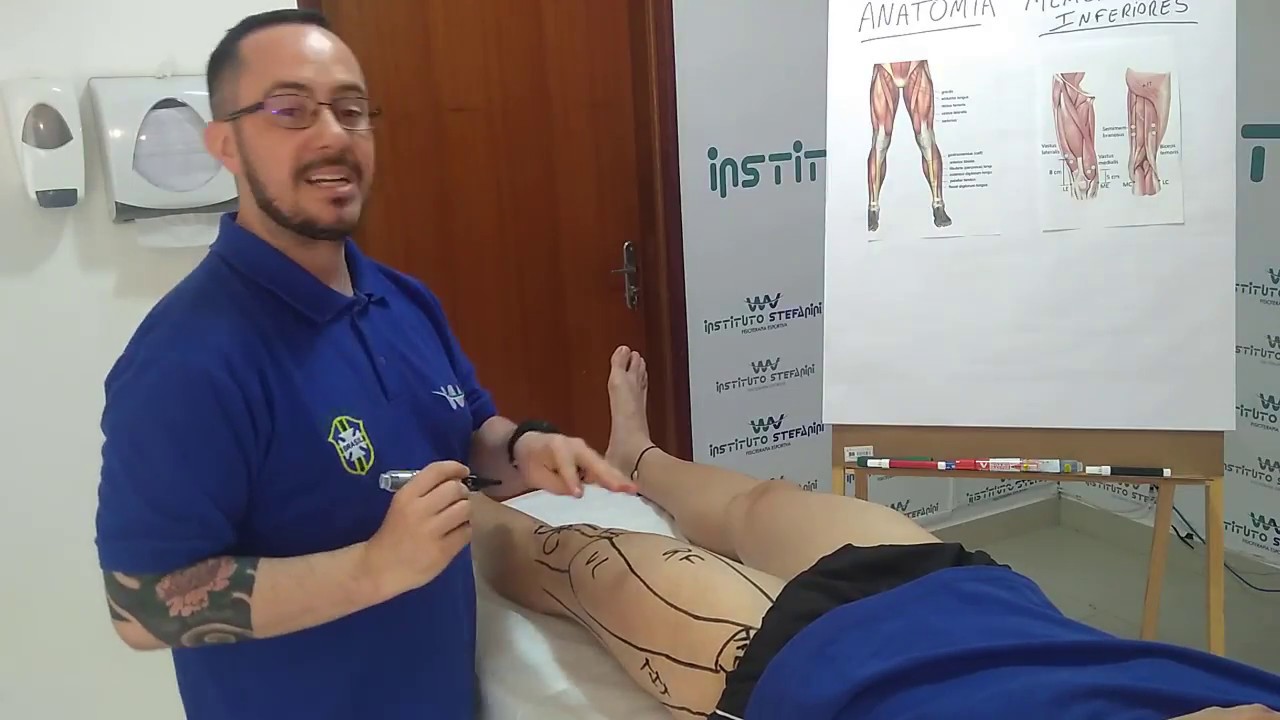 Vídeo 1/5 - Série MASSAGEM ESPORTIVA | Anatomia Palpatória Anterior e Posterior de Coxa.