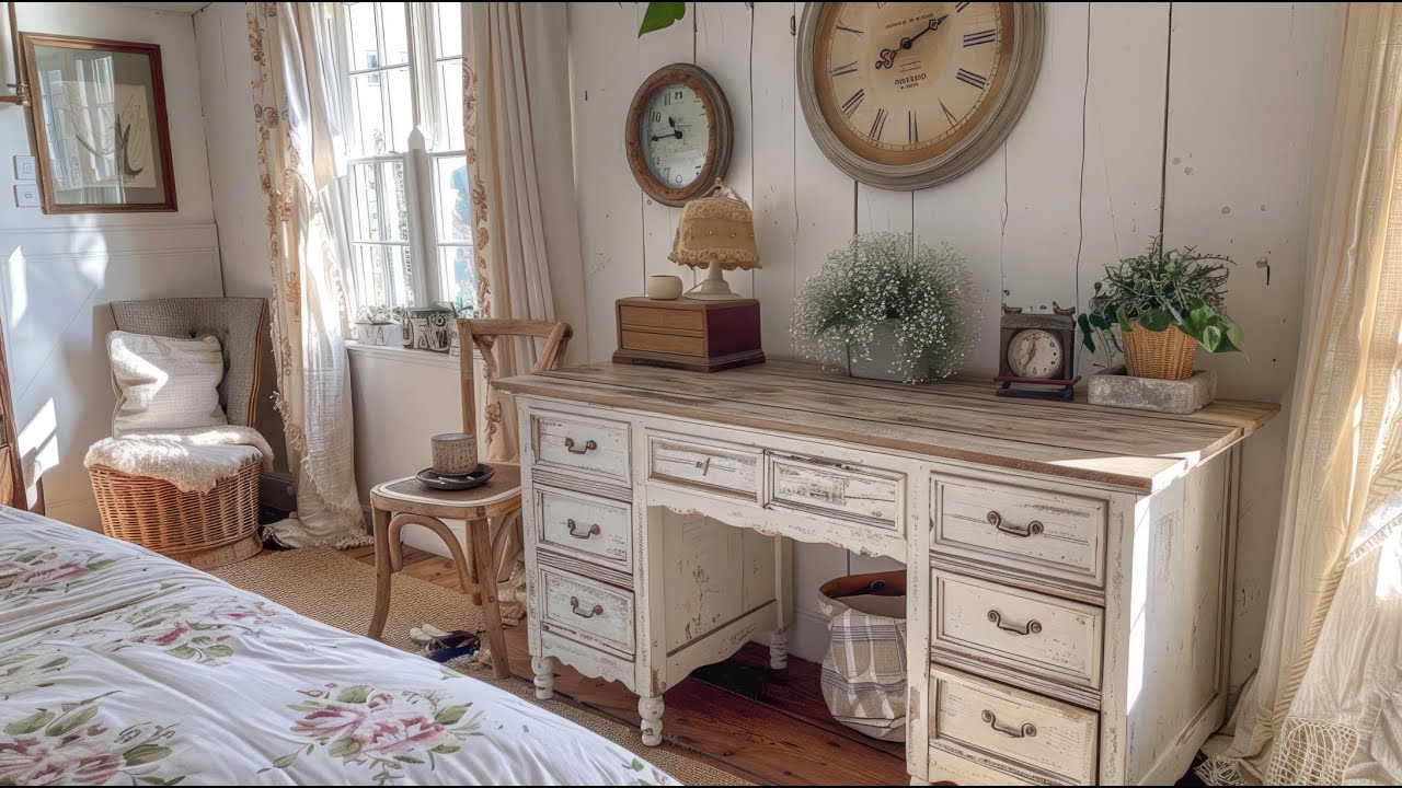 Vintage Cottage Decorating Ideas with Floral & Antique Touches