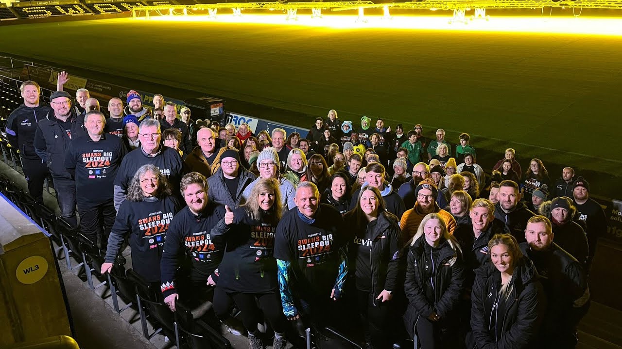 Swans Big Sleep Out raises over £36,000 for the Foundation and Matthew's House