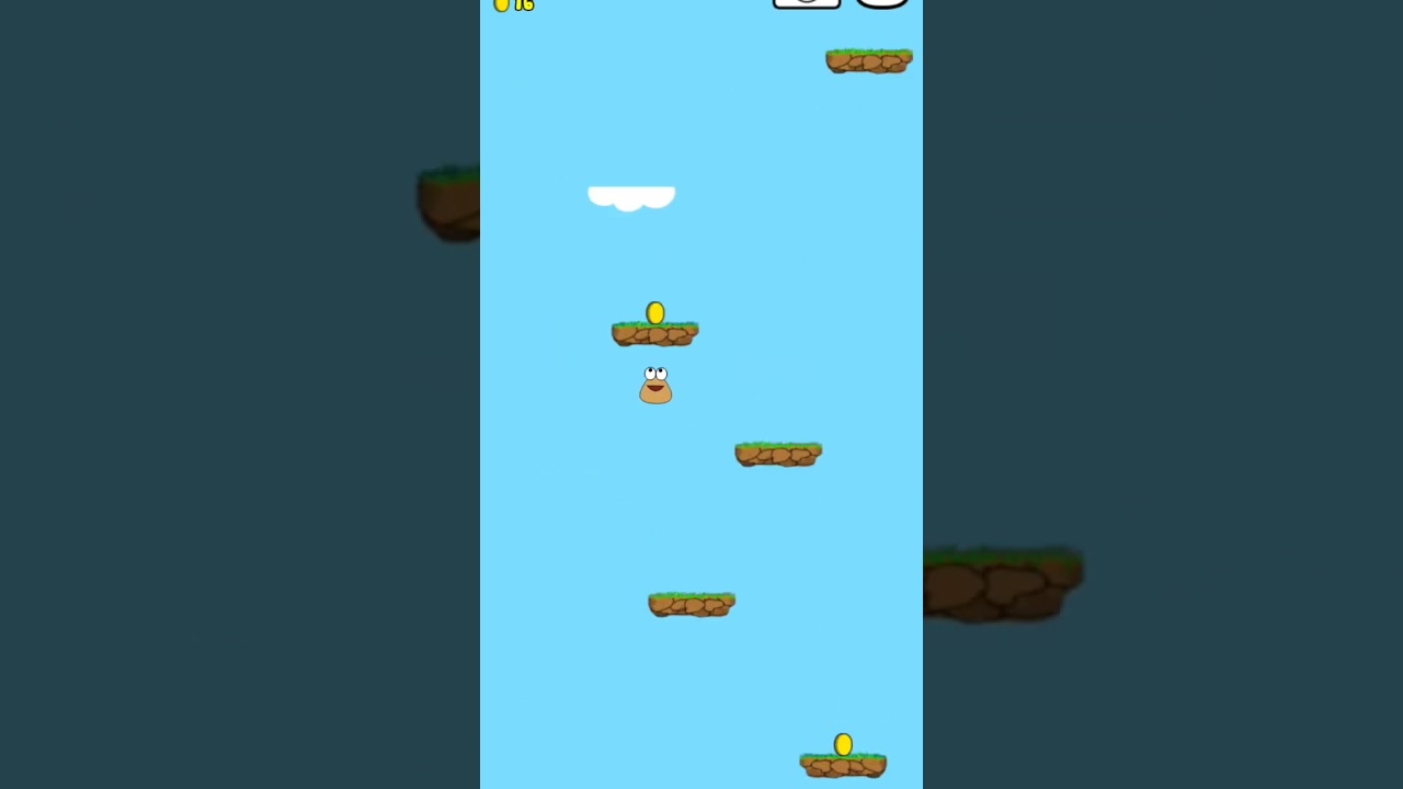 triste por que casi llego al espacio con POU🥺 #fyp #shorts #pou #gaming