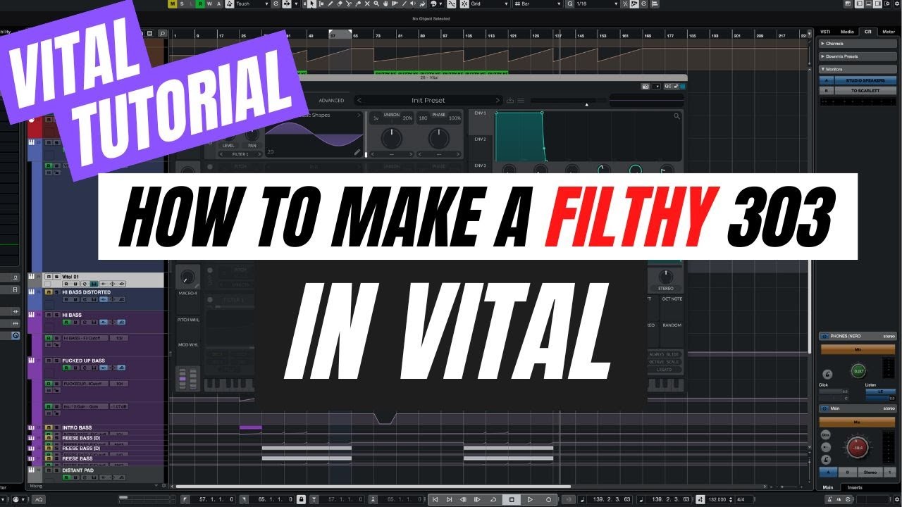 Make a FILTHY 303 Sound in Vital