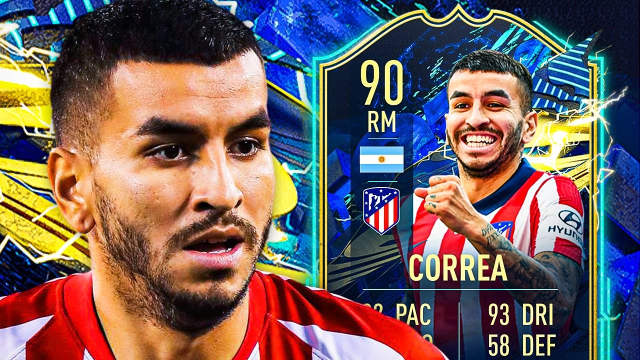 THE RIGHT FOOTED MESSI?! 😍 90 TOTS CORREA PLAYER REVIEW! - FIFA 21 Ultimate Team