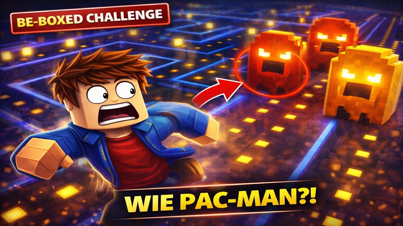 Be-Boxed Challenge 😱 Minecraft wie PAC-MAN?!