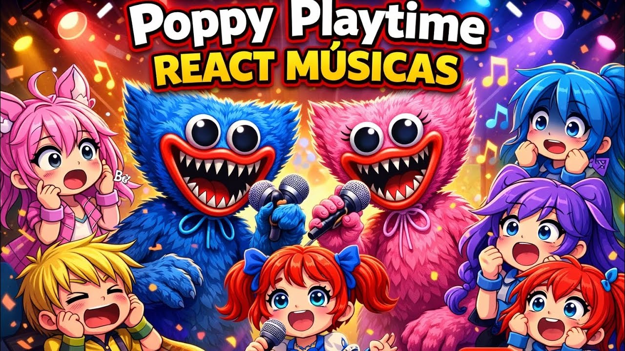 POPPY PLAYTIME REACT: ESSAS MÚSICAS SÃO ASSUSTADORAS! 😱 #poppyplaytime #poppyplaytimechapter5 #games