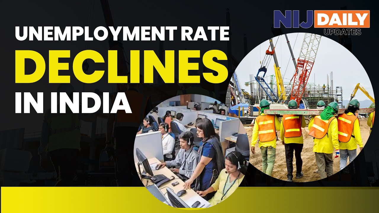 Unemployment Rate Declines in India #NIJDailyUpdates 25-11-22