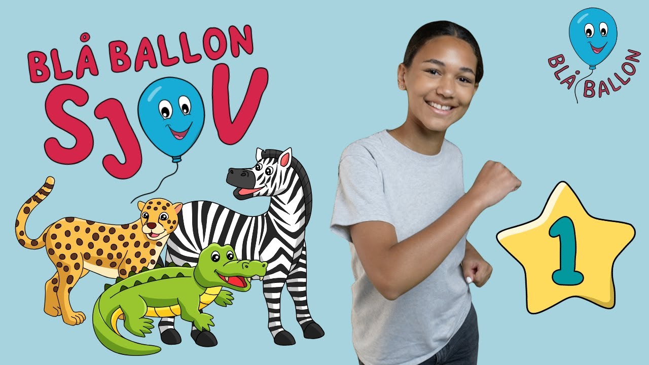BL&Aring; BALLON SJOV 1: Bev&aelig;gelse, Brain-break, Dans, Gymnastik, Motorik og Sansestimuli for b&oslash;rn.