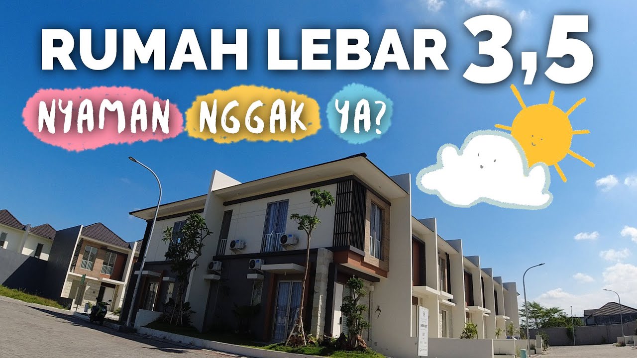 Rumah Kecil tapi Cakep Lebar 3,5 meter di Perumahan Mewah Greenland Gresik, Baratnya Surabaya