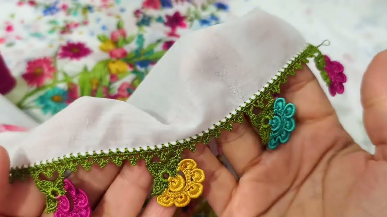 FISTIKLI ve MOTİFLİ OYA MODELİ 🩷🩷🩷 #tığoyaları #trend #oyamodelleri #crochet 