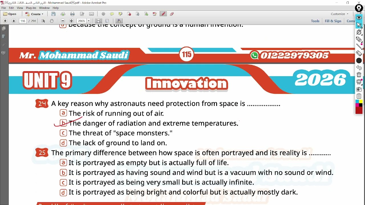 3rd year Unit 9 Skills & Test 9 Pages 111 --118