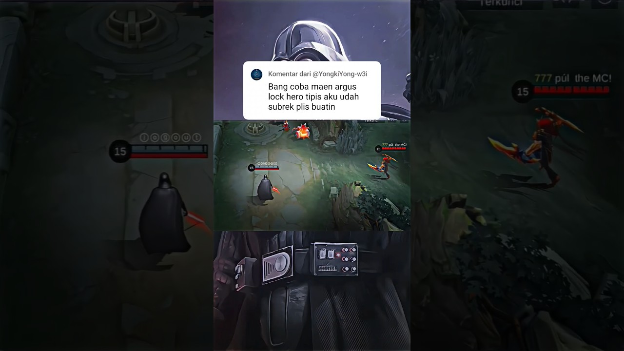 Argus: Has anyone seen won?😜 #shorts #mlbb #mobilelegends #ml #argus #starwars #darthvader
