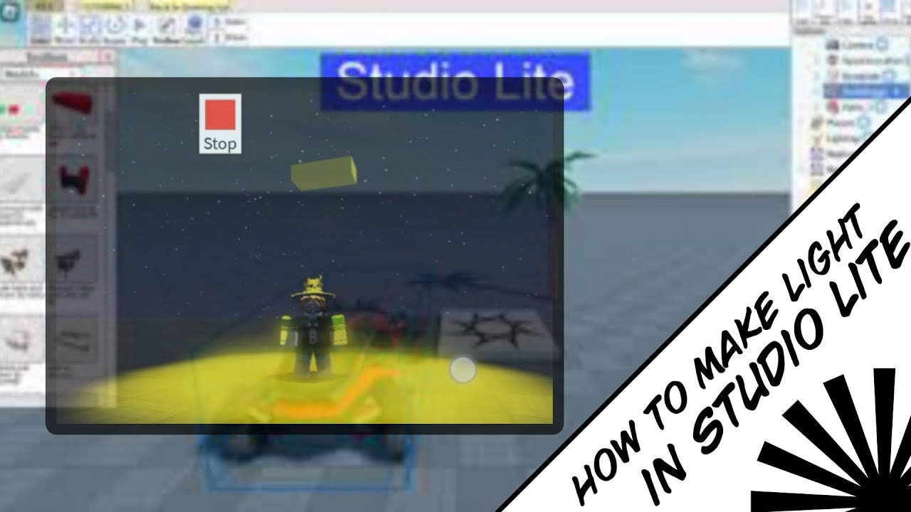 Tutorial: How to make light| Roblox Studio Lite