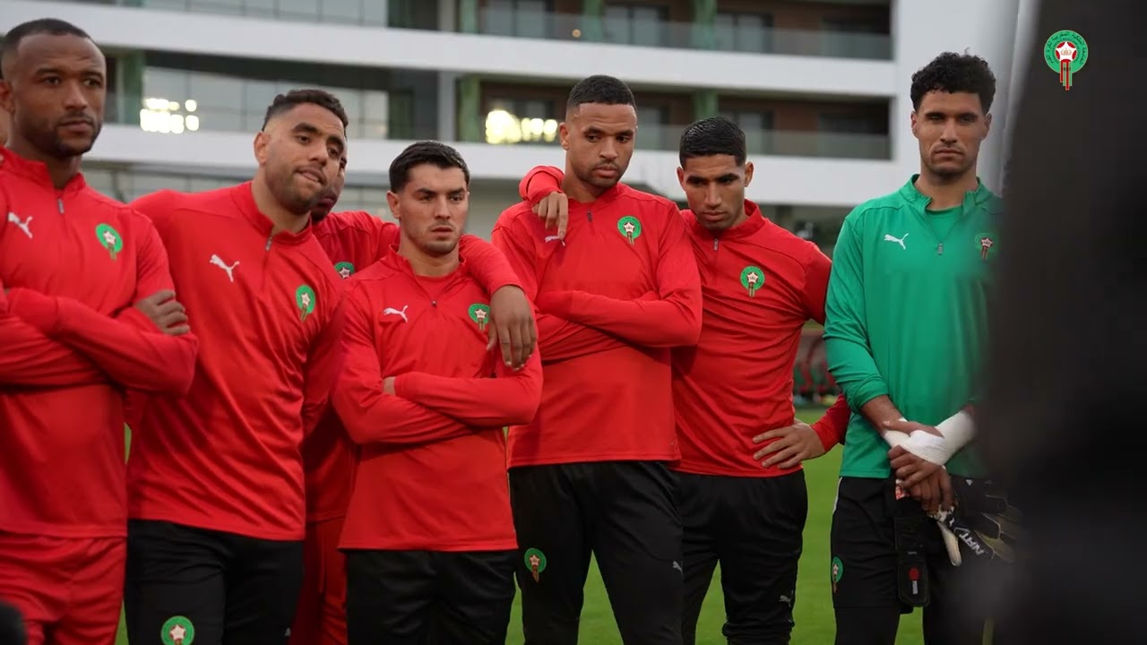 آخر حصة تدريبية لمنتخبنا الوطني قبل لقاء الغد أمام منتخب نيجيريا