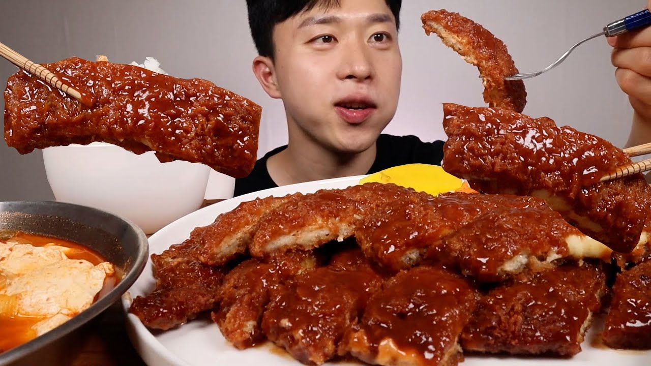 눅눅한 경양식 돈까스 먹기  ASMR MUKBANG KOREAN PORK CUTLET EATING SHOW