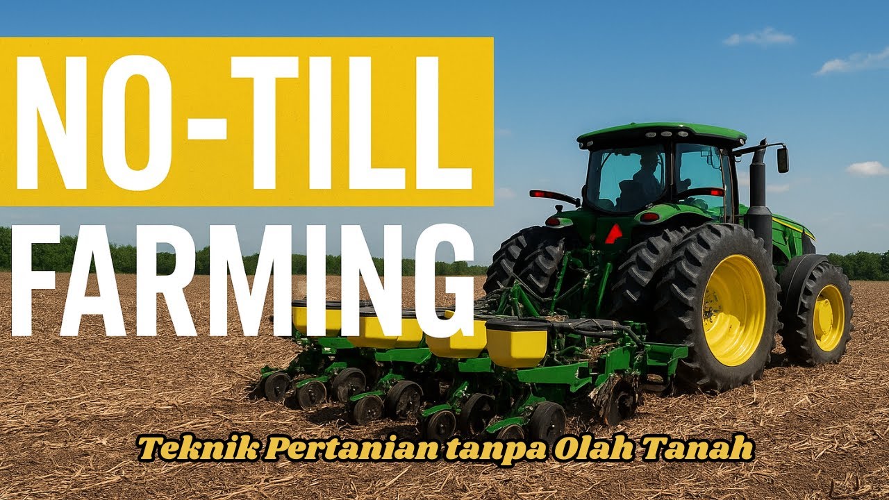 No Till Farming: Menjaga kesuburan tanah tanpa melakukan pembajakan. 