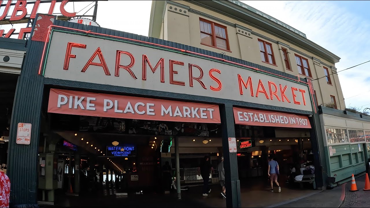 Train to Pike Place Seattle Washington