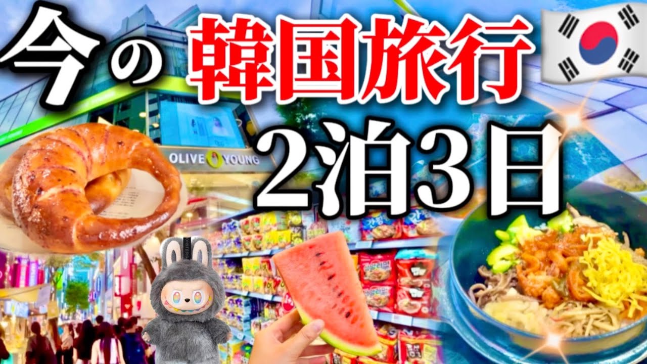 【完全保存版】2025年最新! 夏の韓国旅行2泊3日モデルコース‼️韓国旅行初心者の完全ガイド🔰明洞・聖水・南大門 韓国人気エリア巡り！ソウル旅行お得なクーポン