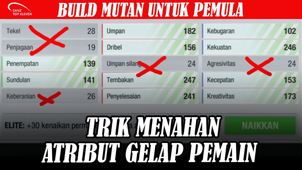 RAHASIA MENAHAN ATRIBUT GELAP AGAR PEMAIN JADI MUTAN DI TOP ELEVEN