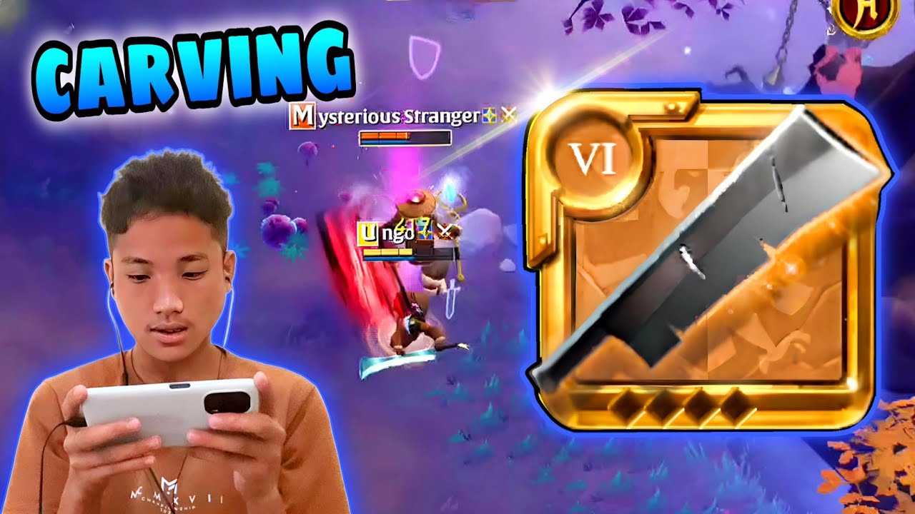 Super carving sword 🗡️ build to fight pvp | mobile gameplay - Albion online