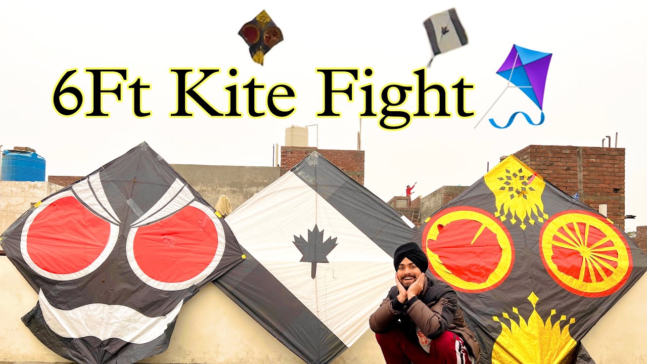 6ft Kite Fight Eh Ki Karta Mai😰 🪁 | Putha panga leh lea ⛔️😂 | Harsh Dosnajh