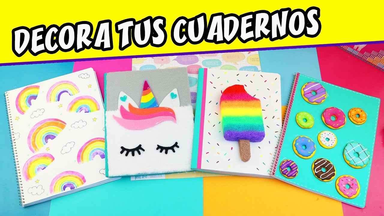🌈【 𝘿𝙀𝘾𝙊𝙍𝘼 𝙏𝙐𝙎 𝘾𝙐𝘼𝘿𝙀𝙍𝙉𝙊𝙎 】🥰 🅘🅓🅔🅐🅢 UNICORNIO KAWAII REGRESO A CLASE 👉 2019👈