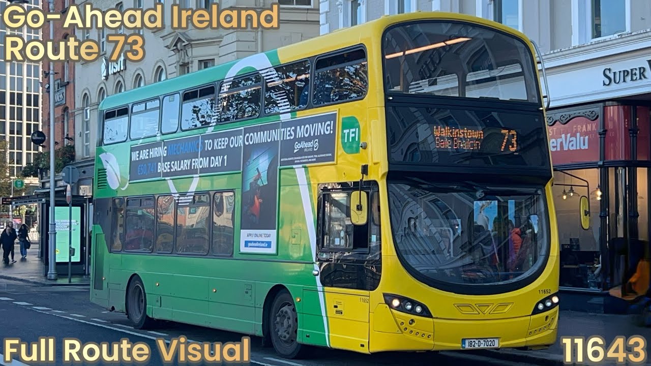 Go-Ahead Ireland | Маршрут 73 - Полная визуализация маршрута | От Марино до Уолкинстауна | 11643
