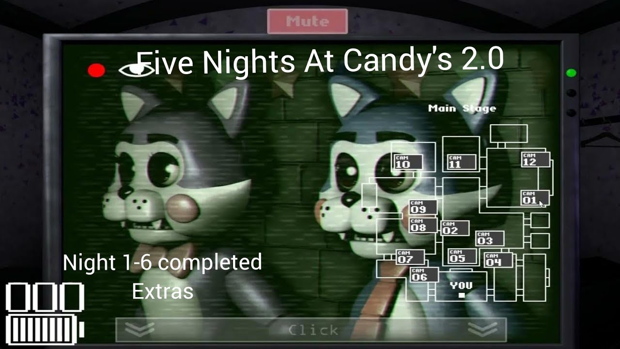 (Five Nights At Candy's 2.0)(Night 1-6 completed & EXTRAS)