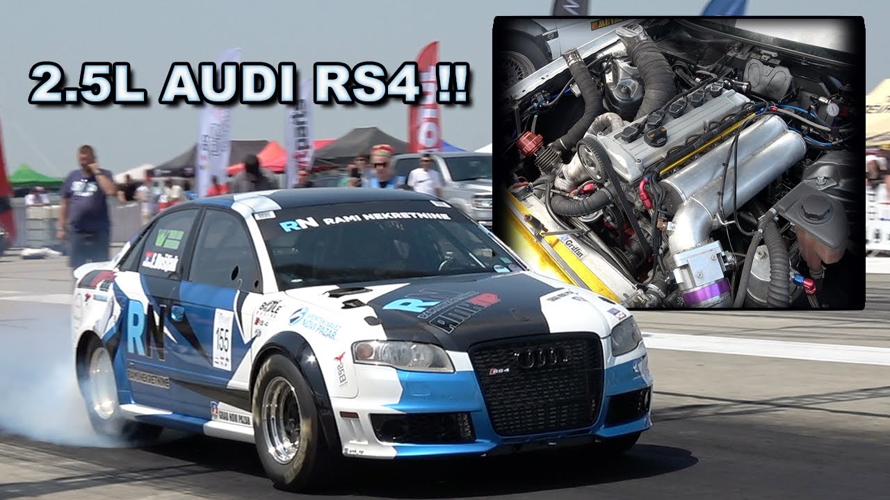 THE WORLD'S QUICKEST AUDI RS4 HAS A 1118HP 2.5L ENGINE !!