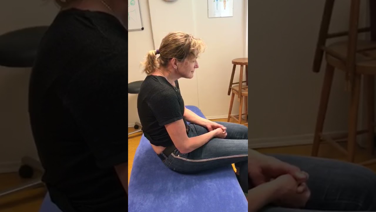 Fysiotherapie De Dreef: Oefeningen balanskussen 1