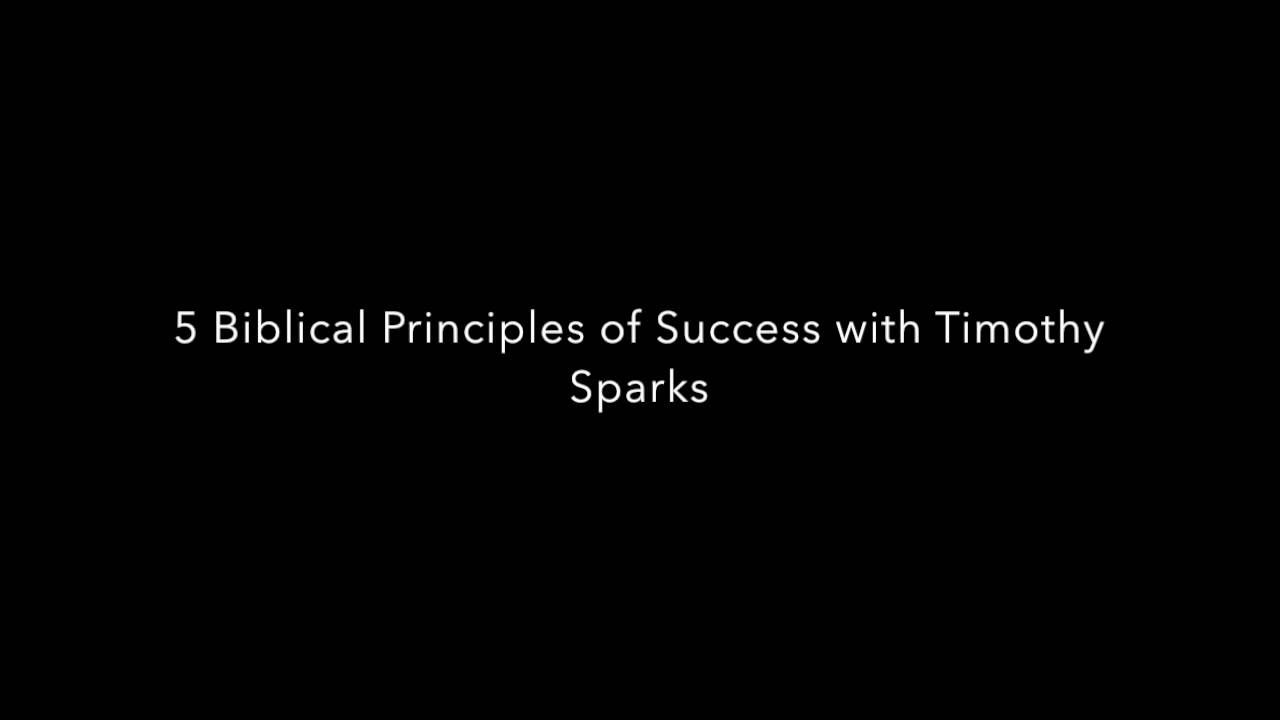 5 Biblical Principles of Success