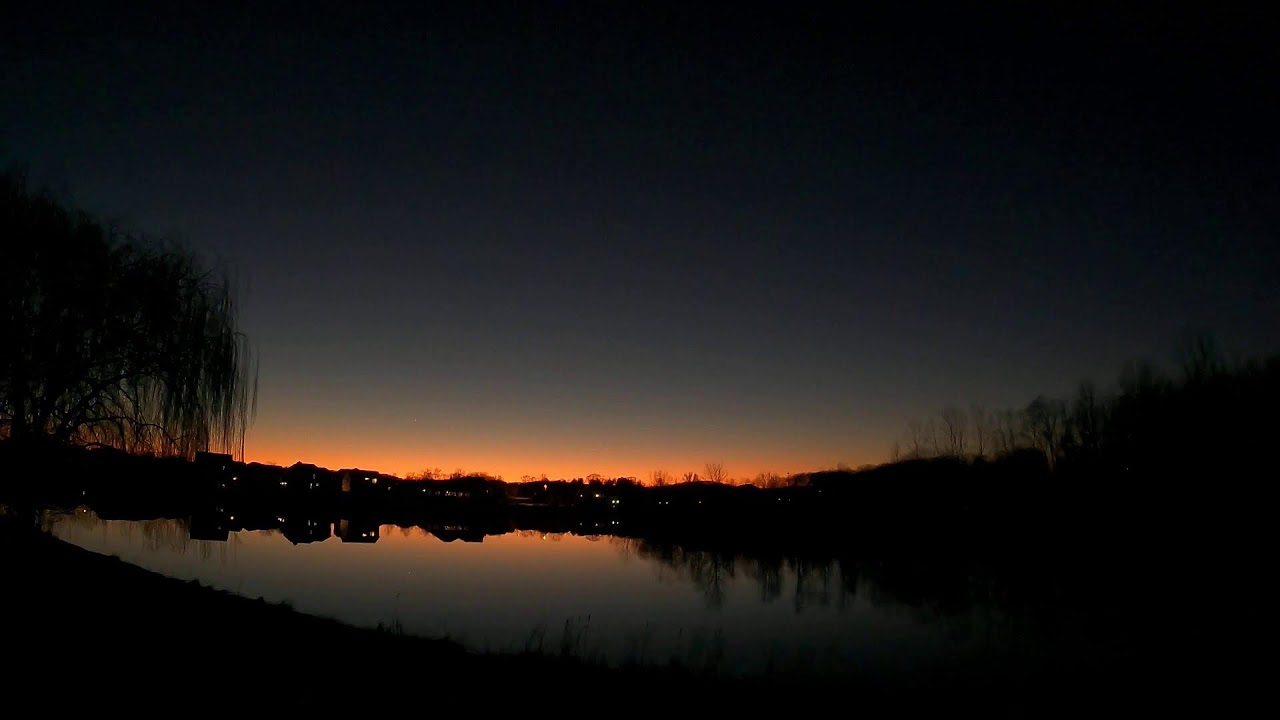 Blue sky lake sunset - Streaming Live from my #GoPro