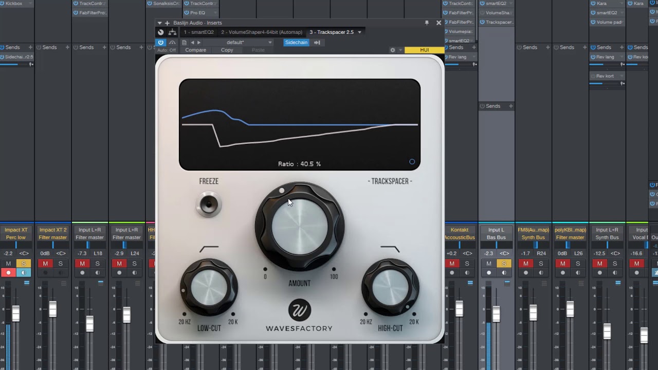 How to set-up Wavesfactory TrackSpacer in Presonus Studio One [How to]
