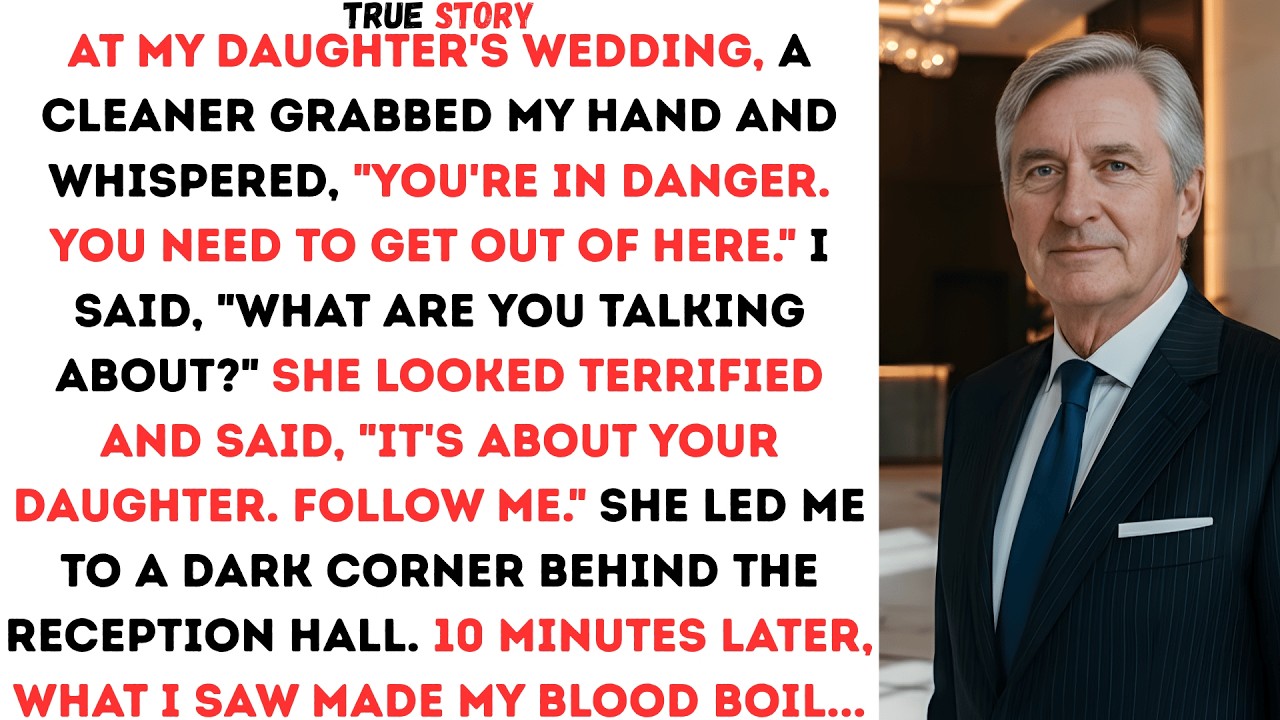 At My Daughter's Wedding, A Cleaner Grabbed My Hand And Whispered You're In Danger You Need To...