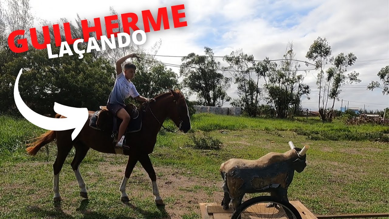 GUILHERME LAÇANDO NA VACA MECANICA!!!