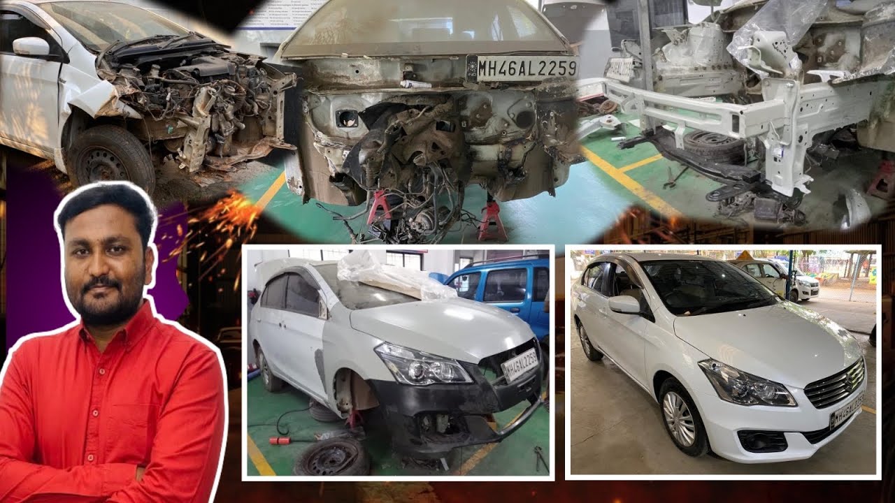 Maruti Ciaz Accident Repair Process | Ciaz Major Accident Damage Repair | ​⁠@CarAtWar
