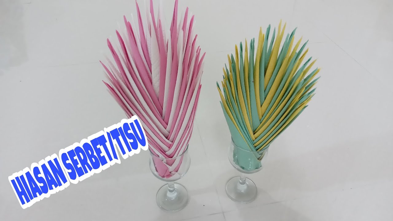 cara membuat serbet hias/tisu@channel