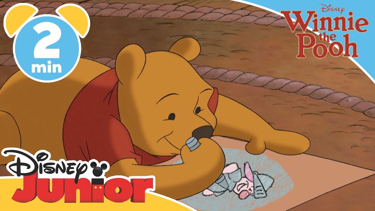 The Mini Adventures of Winnie the Pooh | Piglet's Drawings | @disneykids