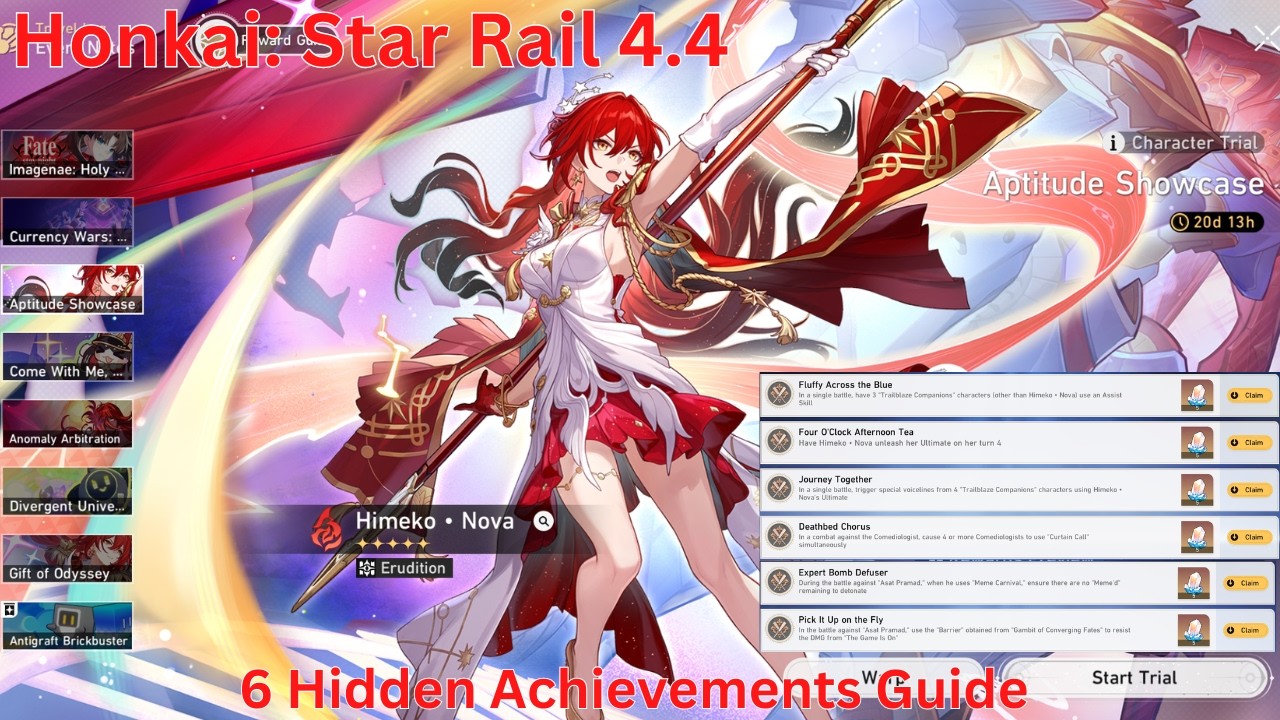 6 Hidden Achievements Guide【Honkai: Star Rail 4.4】