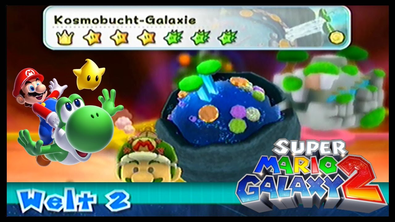 Super Mario Galaxy 2 /11 Welt 2 /4 Kosmobucht-Galaxie +Grünsterne