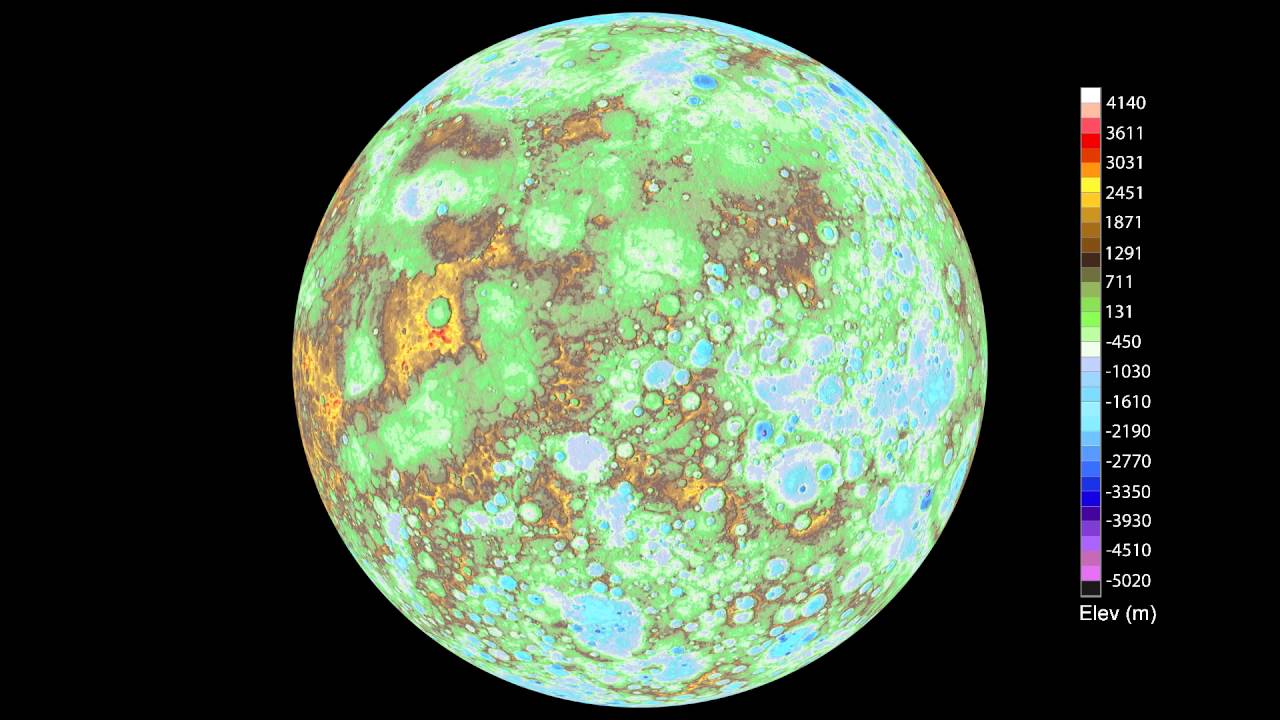 First Global Topographic Model of Mercury Made by NASA's MESSENGER