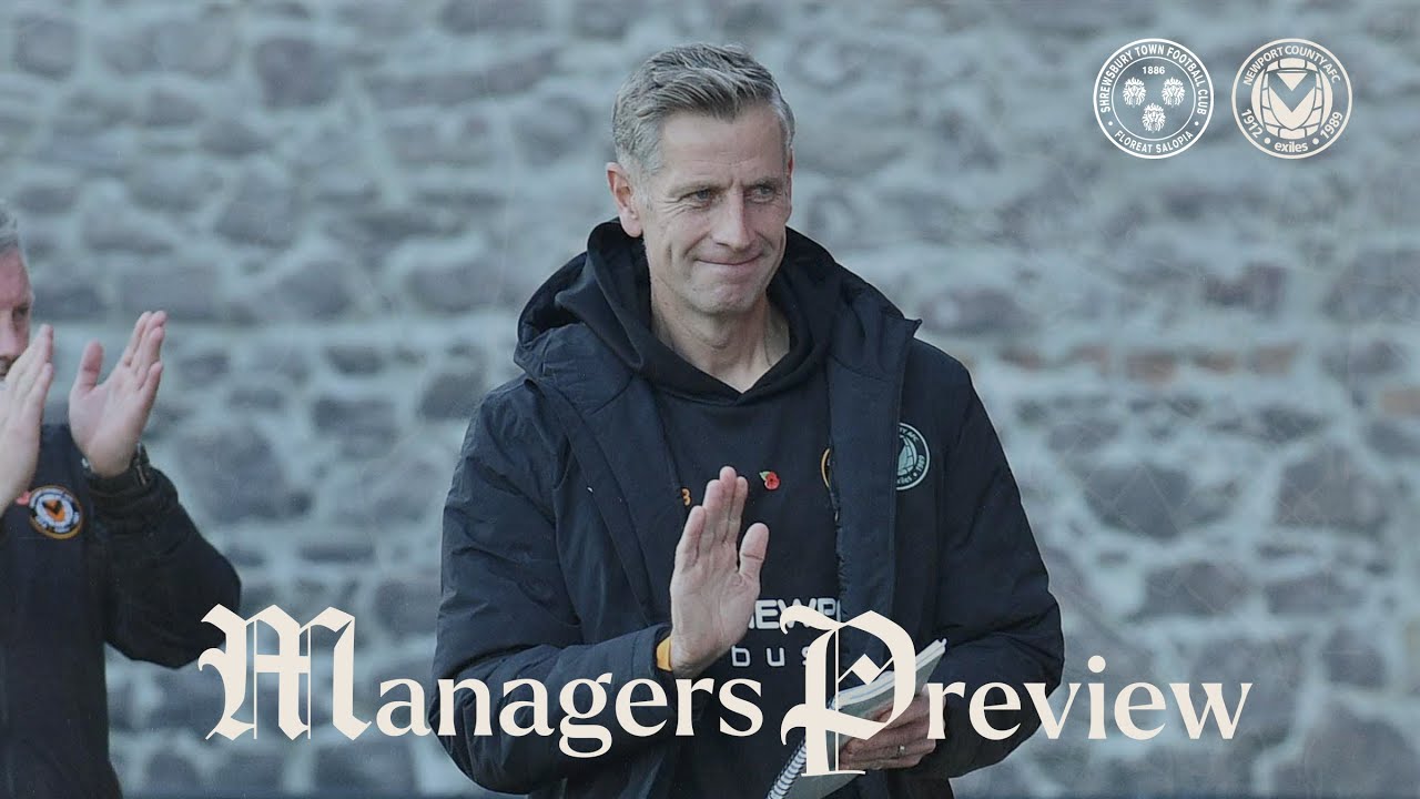 Press Conference | David Hughes looks ahead to Shrewsbury Town