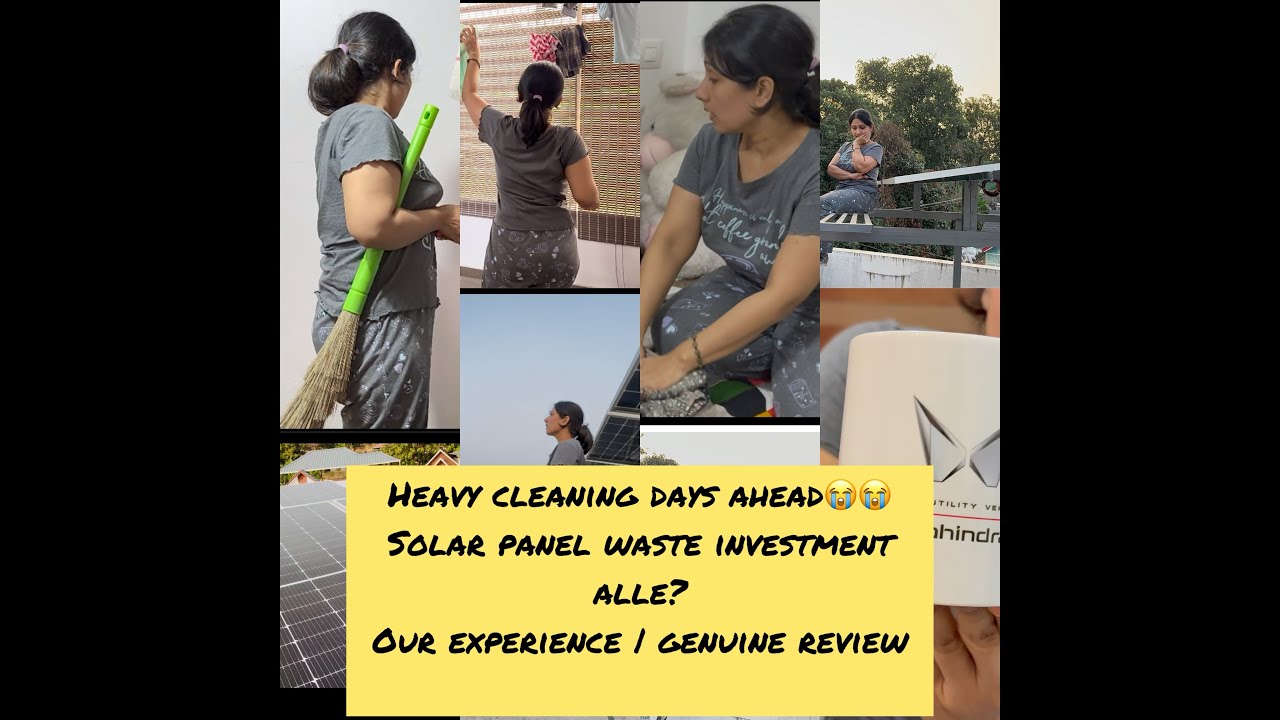 Heavy cleaning ahead| solar panel installation is actually worth or not? It’s a loss✌️ experience 😭😭