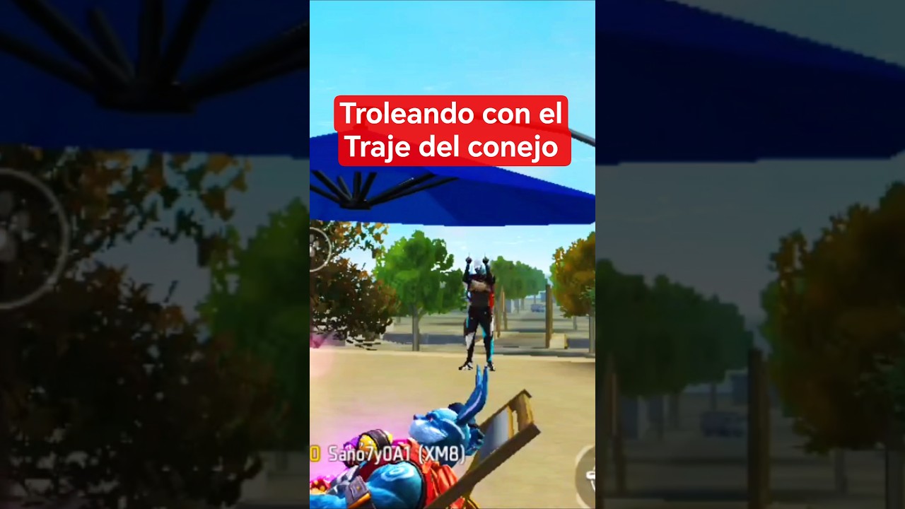 troleando con el traje del conejo #freefire