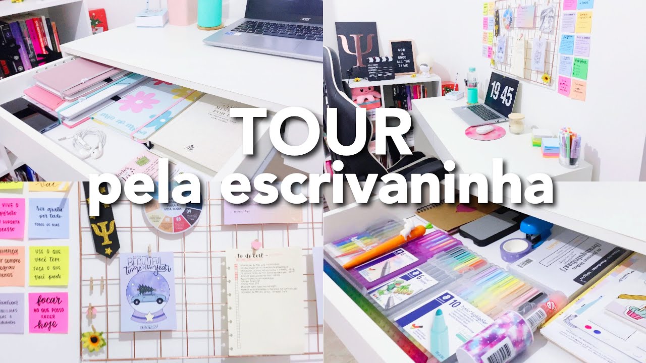 tour atualizado pela escrivaninha ✨ | na casa nova