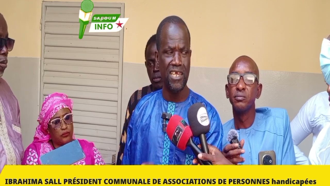 Kaffrine Colère de la fédération des personnes handicapées