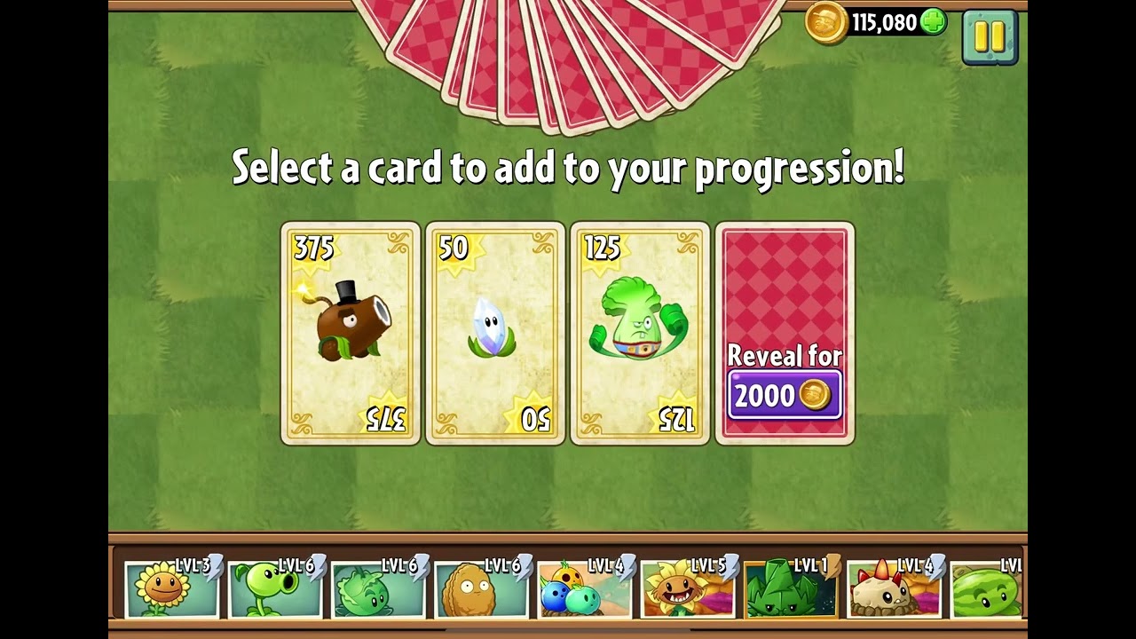 Temple of Bloom Level 1 to Level 20 Plants vs Zombies 2