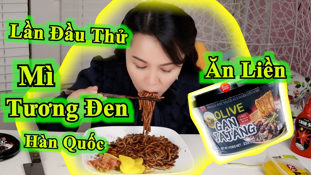 Bắp Lần Đầu Ăn Mì Tương Đen Ăn Liền Hàn Quốc II